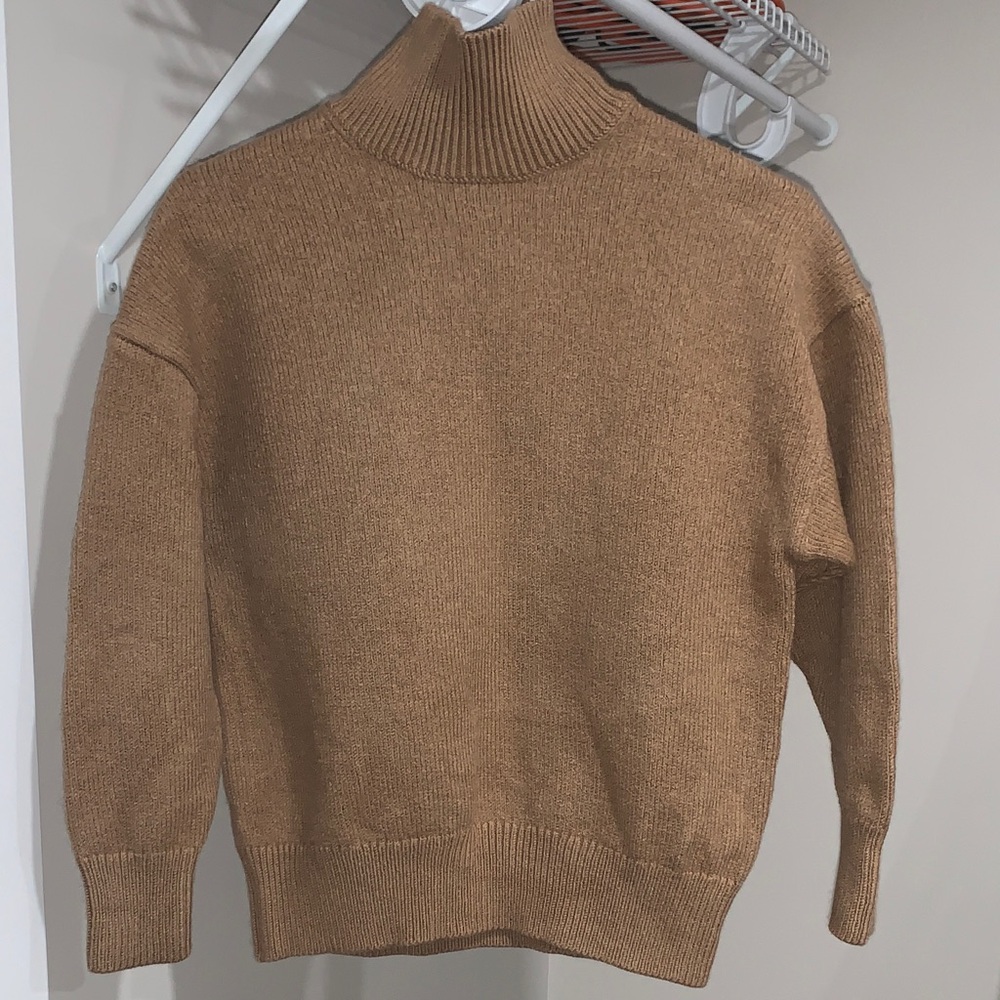 Aritzia Camel/Tan Turtleneck Sweater